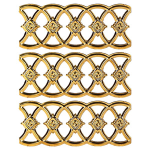 Cancello Decorativo Moderno in Acciaio Inox 304 <span class=keywords><strong>Mai</strong></span> Huan, Durevole, a Doppia Faccia, con Fiori Goffrati e Connettori Forati - Product Image 2