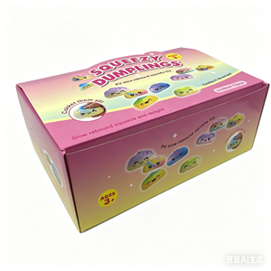 Jouet anti-stress Ombre Squishy Dumpling, pack surprise, jouet fidget mignon avec expressions adorables pour tous les âges - Product Image 5