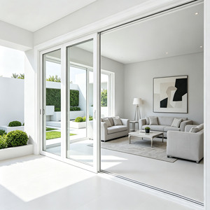 Factory Thermal Break Aluminium Sliding Door Heavy Duty Outdoor Glass Patio Doors for Residential Villa House - Product Image 1