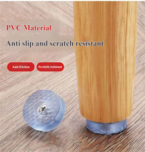 Patins de protection antidérapants multi-usages pour meubles, patins en caoutchouc pour augmenter la hauteur des pieds de table, de chaise, de canapé, de tabouret, clous pour pieds - Product Image 4