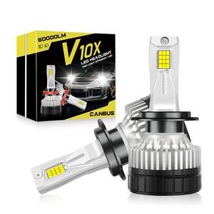 Автомобильные аксессуары V10X 210 Вт 22000 лм светодиодные фары с двумя медными трубками рассеивания тепла 6000k H1 <span class=keywords><strong>H3</strong></span> H4 H7 H11 9005 9006 для авто - Product Image 1