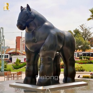 Gran oferta, diseño Popular, bronce, Fernando <span class=keywords><strong>Botero</strong></span>, estatua <span class=keywords><strong>de</strong></span> <span class=keywords><strong>caballo</strong></span> gordo, escultura para Decoración - Product Image 2