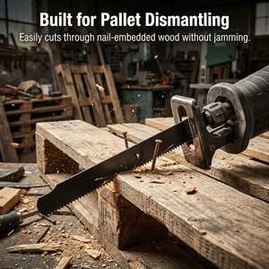 Lame per Sega a Movimento Alternato DLDT Industrial OEM Bianche da 8'' Tipo <span class=keywords><strong>Lenox</strong></span> per Demolizione Pallet in Legno, Bimetalliche con 80 Denti per Smontaggio e Riparazione - Product Image 2