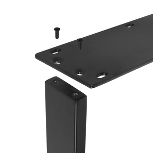 Gran oferta, patas de mesa de Metal de hierro fundido de acero modernas desmontables, marco de escritorio en forma de oficina Industrial negro para sala de estar al aire libre - Product Image 4