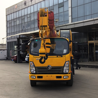 Nouvelle mini-grue mobile diesel électrique télécommandée de 10 tonnes avec moteur, pompe et boîte de vitesses pour camions pick-up