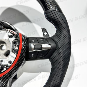 Volante Deportivo de Fibra de Carbono con Palanca de Cambios M para <span class=keywords><strong>BMW</strong></span> F10 F15 F16 F20 F25 F30 F31 F34 F36 M3 F80 M4 F82 X5 E70 E72 (Envío desde Almacén en EE. UU.) - Product Image 3