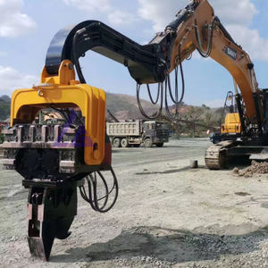 بدلة 20-30t حفارة كومة سائق أفضل مانيلا مطرقة فيبرو مصنع-Ligong الجانب المشبك كومة سائق للصفائح المعدنية وكومة خشبية - Product Image 4