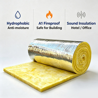 Couverture en laine de verre pour l'isolation des conduits d'évacuation des fumées, 24 kg/m³, 30 mm, flexible pour les conduits d'évacuation des fumées