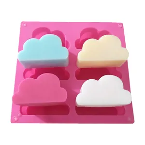 Cloud Cupcake Pans Mousse Cake Silicone Molds Jello Soap Wax Crayon Melt Bath Bomb Mold Lotion Bar Molds Ice Cube Trays