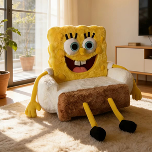 Sillón <span class=keywords><strong>de</strong></span> Peluche Personalizado <span class=keywords><strong>de</strong></span> <span class=keywords><strong>Bob</strong></span> <span class=keywords><strong>Esponja</strong></span>, Sofá <span class=keywords><strong>de</strong></span> Terciopelo con Personajes <span class=keywords><strong>de</strong></span> Dibujos Animados, Muebles Creativos para Dormitorio Infantil, Regalo <span class=keywords><strong>de</strong></span> Cumpleaños - Product Image 3