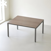 Bureau pour 2 Personnes, Table d'Ordinateur 120x120x75cm, Bureau de Travail Double Face Longue pour un Optimisation Optimale de l'Espace au Sol