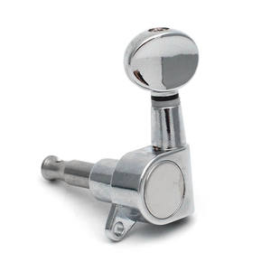 Clavijas de Afinación Ovaladas Pequeñas, Cóncavas, Selladas, para Guitarra Acústica y Eléctrica, Cromadas - Product Image 2