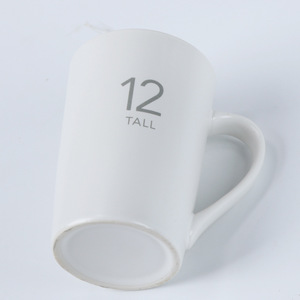 Mug en céramique 8 oz court, 12 oz long, couleur unie avec poignée, cadeau d'affaires, usage au bureau - Product Image 4
