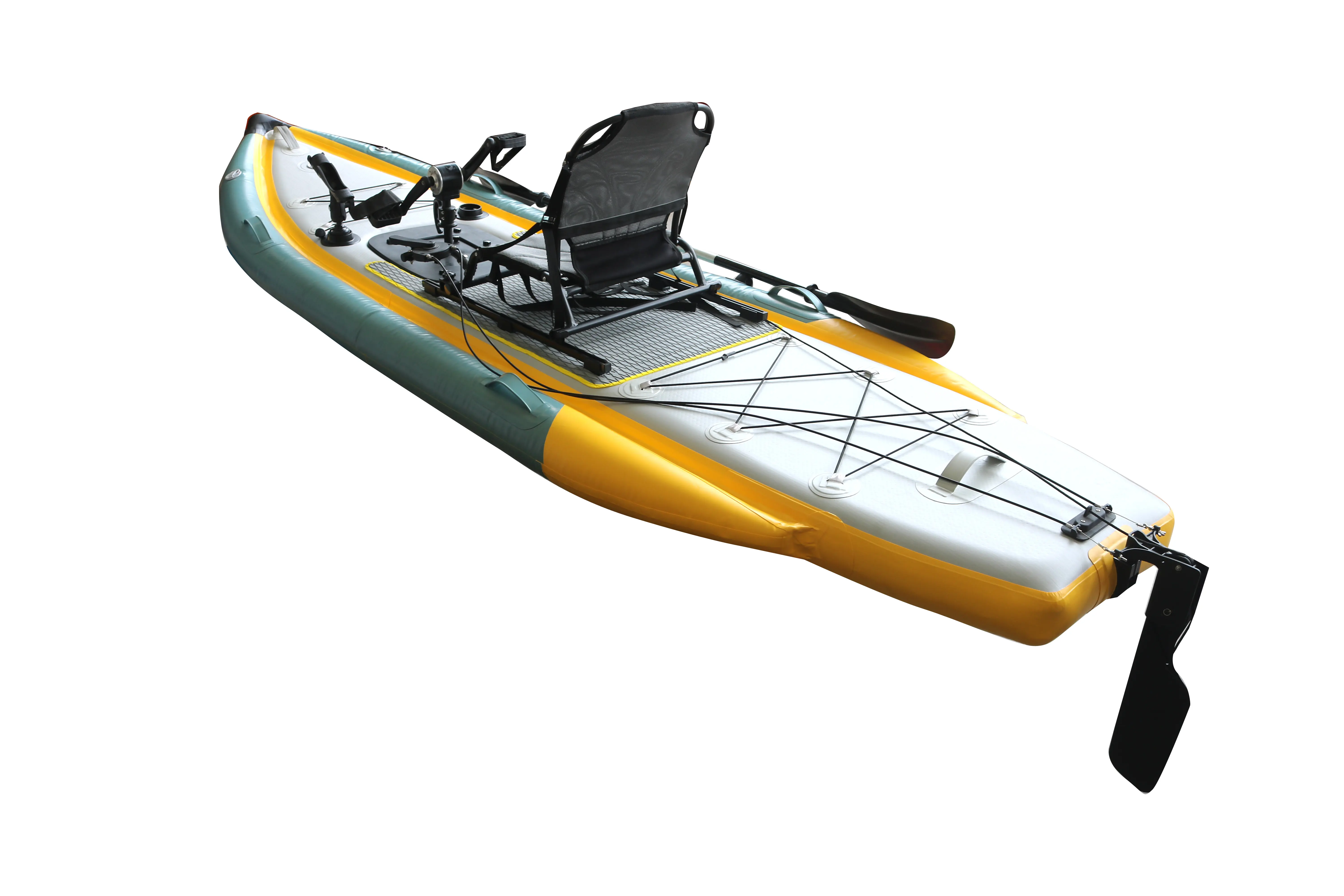 Barco inflável de PVC para caiaque, barco a remo para pesca, canoa de esqui a jato com preço de fábrica, à venda