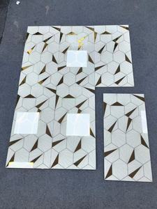 Piastrelle Decorative in Porcellana Dorata Effetto Tappeto - Product Image 6