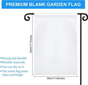 Venta al por mayor de logotipo personalizado impreso digitalmente respetuoso con el medio ambiente duradero 12x18 Bandera de jardín de poliéster de arpillera para uso en exteriores - Product Image 3