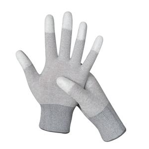 PU Coated Carbon Fiber ESD Work <b>Gloves</b> Smooth Grip Safety <b>Gloves</b> For PCB Handling Cleanroom And Lab Protection - Product Image 4