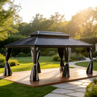 Pergola extérieure en alliage d'aluminium, fabrication OEM et ODM, design moderne, écologique, durable, résistante aux intempéries, pour balcon et jardin.