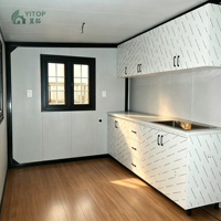 Casa Contenedor Expandible de 10 pies, 20 pies, 30 pies, 40 pies, Techo Impermeable, Casas Modulares Prefabricadas, Espacio de Oficina Móvil, Casa Plegable