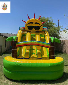 Tobogán Acuático Inflable de PVC y <span class=keywords><strong>Casa</strong></span> de Brinco de Doble Carril con <span class=keywords><strong>Piscina</strong></span> Larga para Parques Deportivos, Parques de Aventuras y Parques de Trampolines - Product Image 6