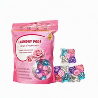 Lessives en capsules OEM 5-en-1, parfum longue durée, lavage en machine, solubles dans l'eau, multifonctions, vente en gros