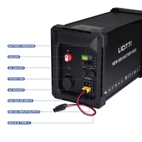 LICITTI NEW GEN - Caja de Baterías LiFePO4 de 3000W, 4000W, 5000W con Inversor Solar de 12V, 24V, 48V de Alta Capacidad