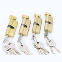 Cilindro de cerradura de latón de 70mm de alta calidad, llave de puerta de perfil europeo de doble apertura, aleación de Zinc compuesta de 60mm, mercado de cobre ABS de Oriente Medio