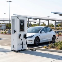Stazione di ricarica rapida DC OCPP 2.0 per veicoli elettrici 60kW 120kW 240kW, caricatore commerciale per auto elettriche con CCS1 CCS2 CHAdeMO GBT per parcheggi pubblici