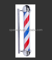Panneau lumineux LED rotatif doré pour salon de coiffure et hôtel, montage mural, plastique durable, utilisation intérieure et extérieure