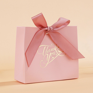 Small <strong>Gift</strong> <strong>Bag</strong> Thank You <strong>Gift</strong> <strong>Bags</strong> with Rose <strong>Red</strong> Bow Ribbon Pink Pattern Paper <strong>Gift</strong> <strong>Bags</strong> Bulk for Wedding - Product Image 3