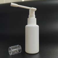 Flacons pulvérisateurs nasaux en plastique PET blanc vides de 10 ml, 20 ml, 30 ml, 50 ml, pulvérisateur médical pour la gorge, flacons pulvérisateurs oraux et nasaux