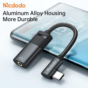 MCdodo Bộ chuyển đổi USB-C 2 trong 1 Bộ chuyển đổi âm thanh & sạc PD 60W Bộ chuyển đổi Micro Type-C sang Type-C + dc3.5mm giắc cắm tai nghe DAC - Product Image 2