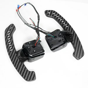 Palette Cambio al Volante Magnetiche in Fibra di Carbonio con LED per <span class=keywords><strong>Audi</strong></span> <span class=keywords><strong>A1</strong></span> A2 A3 A4 A5 A8 Q2 Q3 Q4 Q5 Q7 Q8 S1 S3 S4 S5 SQ5 SQ7 SQ8 RS1 RS2 RS3 RS5 - Product Image 2