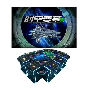 4~10 Player Fish Table Game Machine Cabinet Time Fortress Arcade Shooting Plane Fish Game Install Software