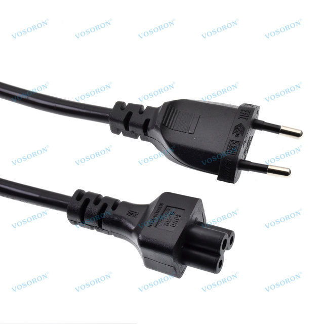 European 2 Pin CEE7/16 to IEC 320 C6 Power Cord for Computer Notebook Power Supply