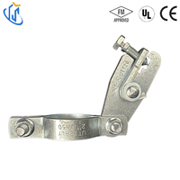 Collier de serrage UTT20 homologué CE FM en acier au carbone électrogalvanisé, attelle anti-sismique pour tuyaux d'irrigation de 1 à 8 pouces