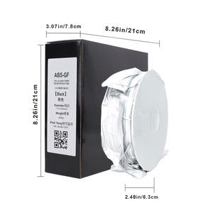 Filamento ABS-GF <span class=keywords><strong>de</strong></span> 1.75mm, 1kg/carrete, Filamento ABS con Fibra <span class=keywords><strong>de</strong></span> Vidrio para Impresoras 3D FDM, Filamento ABS GF Negro - Product Image 1