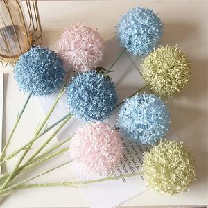 Alta calidad de un solo tallo de plástico Artificial blanco Allium Giganteum <span class=keywords><strong>cebolla</strong></span> bola flor para centro de mesa decoración de la boda - Product Image 2