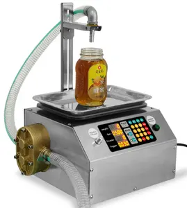 Venda quente CSY-L15 pequena pesagem quantitativa Outono pêra colar gergelim colar cola viscoso líquido mel máquina de enchimento