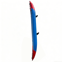 Kayak gonflable 2 places résistant à l'usure, canoë pliable avec garantie d'un an pour les aventures de dérive sur lac et rivière
