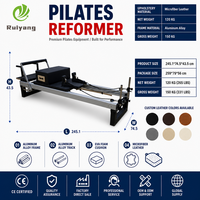 Machine de Pilates Reformer en aluminium, usage commercial, robuste, jambes réglables, écologique, garantie 5 ans, équipement de studio de gym