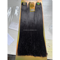 Lot de Cheveux avec Closure, Vente en Gros, Cheveux Humains Brésiliens Remy Bruts non Traités, Super Double Drawn, Très Raides, Paquets d'Extensions de Cheveux
