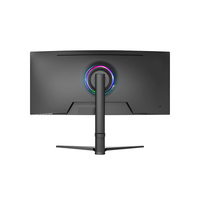 Monitor curvo para juegos Ultrawide de 34 pulgadas R1500, panel VA de 3440x1440, 165Hz, 1ms, HDR, 100% SRGB, retroiluminación LED RGB