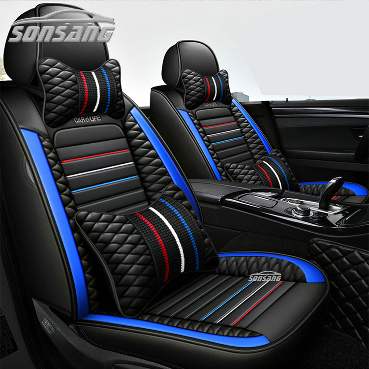 Кожаные чехлы для сидений Sonsang, роскошные универсальные чехлы для сидений