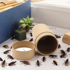 Biodegradable Craft Lip Balm Container Candle Jars Cardboard Cylinder Round Paper Boxes Cricket Paper Tube <b>Packaging</b> - Product Image 1