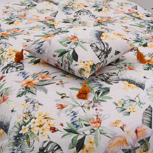 17 nhà thiết kế kích thước đầy đủ bộ đồ giường đặt phong cách hiện đại bán buôn OEM ODM đầy màu sắc ấm áp in hoa - Product Image 5