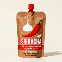250ml 360ml 12oz 16oz Stand up Bag Salade Sauce Chili Ketchup Épicé Barbecue Assaisonnement Mayonnaise Miel Bouteille De Qualité Alimentaire