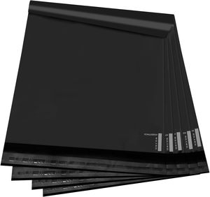 Vendita all'ingrosso personalizzato Poly Mailer durevole sacchetto del corriere nero opaca busta di <span class=keywords><strong>imballaggio</strong></span> 6x9 14.5x19 spedizione del pacco - Product Image 1