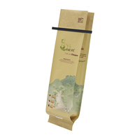 Sacs à soufflets latéraux en papier kraft de qualité alimentaire YSH avec feuille d'aluminium, surface mate et fermeture à lien métallique pour l'emballage de grains de café – Idéal pour les fournisseurs de café