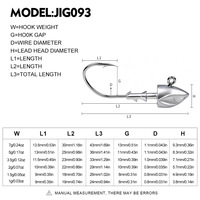 Prix Abordable – Boîte de 30 Hameçons Jig Anti-Emmêlement de 1g, 1.5g, 2g, 3.5g, 5g, 7g avec Œil de Poisson Réaliste pour Appâts Souples